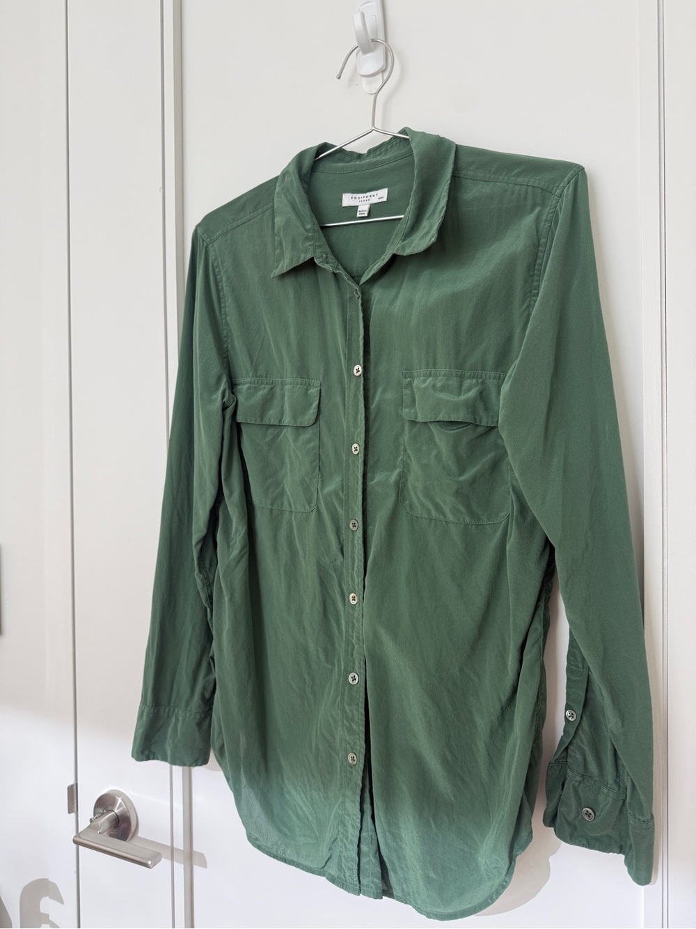 Equipment Forest Green Button-Down Shirt